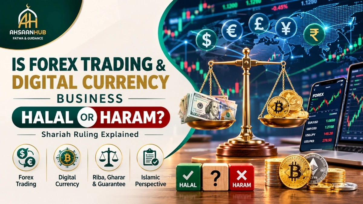 Is Forex Trading and Digital Currency Business Halal or Haram? Shariah Ruling Explained by AhsaanHub Fatwa & Guidance