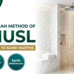 The Sunnah method of Ghusl according to Sahih Hadiths - 7 step guide by AhsaanHub