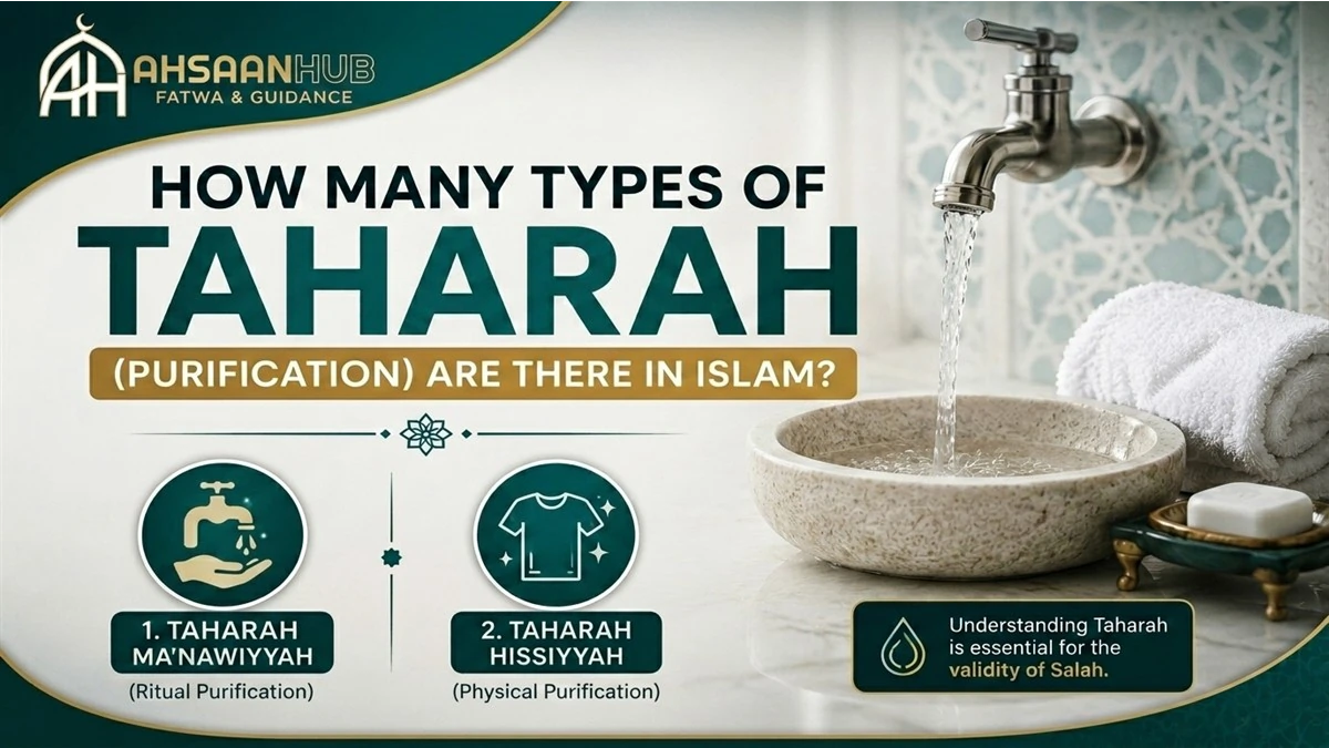 Types of Taharah purification in Islam guide by AhsaanHub