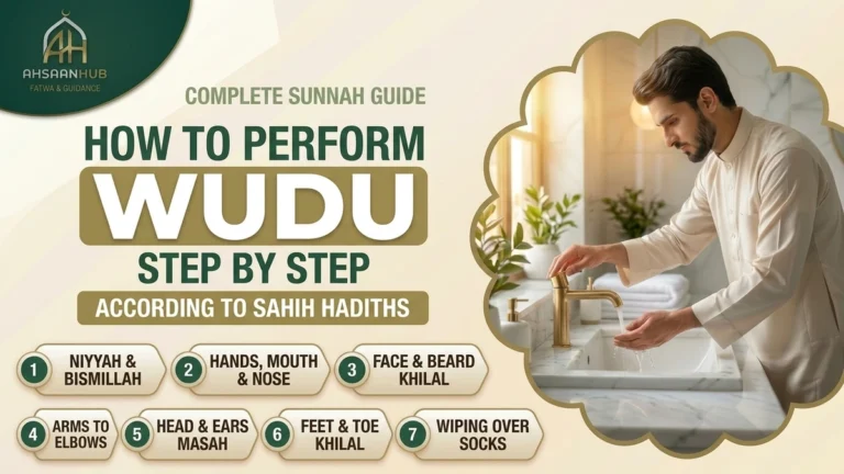 How to Perform Wudu Step by Step: Complete Sunnah Guide according to Sahih Hadiths – 7 Steps