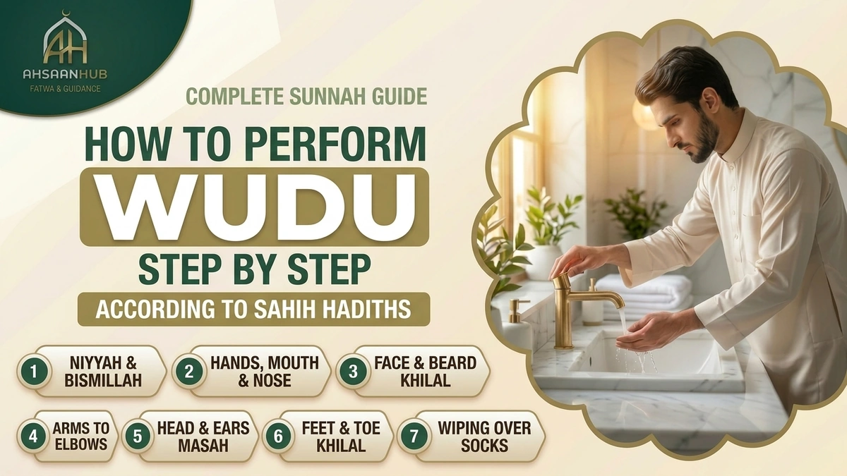 How to Perform Wudu Step by Step: Complete Sunnah Guide according to Sahih Hadiths – 7 Steps