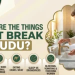 What Are the Things That Break Wudu? Urine, Stool and Passing Wind, Madhi Wadi and Vaginal Discharge, Eating Camel Meat, Sleep vs Drowsiness, Bleeding Vomiting and Touching Women