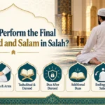 Final Tashahhud Tawarruk posture and Salam in Salah